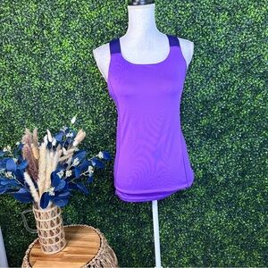 Champion Purple Fitted Sleeveless Tank Top duo‎ dry